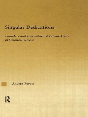 cover image of Singular Dedications